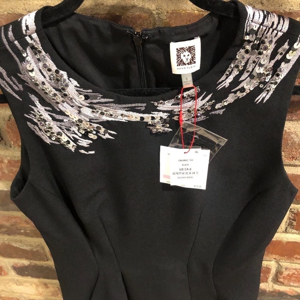 NWT Anne Klein Sleeveless Sequin Blouse - Sz 6 - Picture 9 of 13